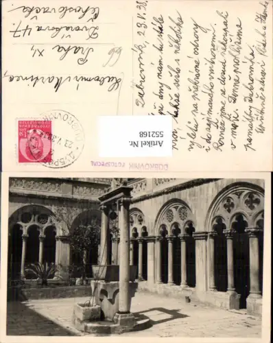 552168,tolle Foto-AK Croatia Dubrovnik Ragusa Brunnen im Hof