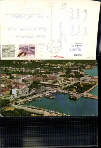 560593,Croatia Crikvenica Luftbild Hafen