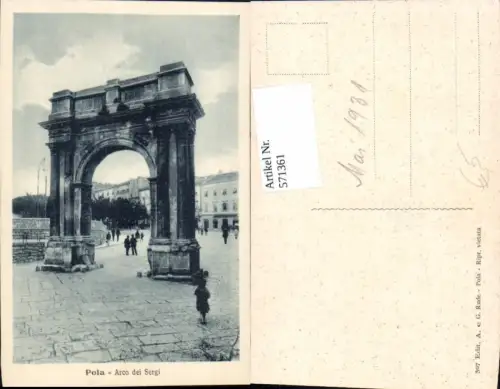 571361,Croatia Pola Pula Istrien Arco die Sergi