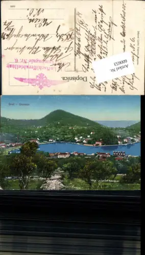 600653,Gruz Gravosa Dubrovnik Ragusa Feldpost K. u. K. Luftschifferabteilung Fliegerkompagnie