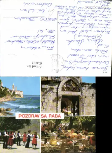 603151,Mehrbild Ak Rab Tracht Volkstypen Croatia