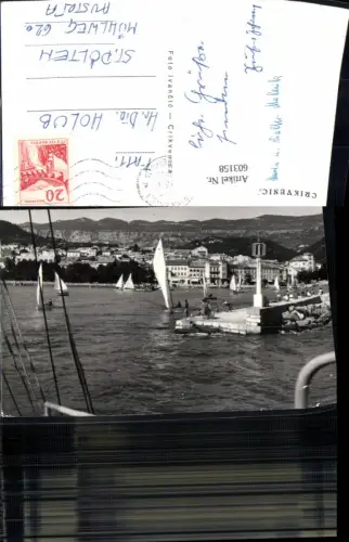 603158,Foto Ak Crikvenica Segelboote Segeln Croatia