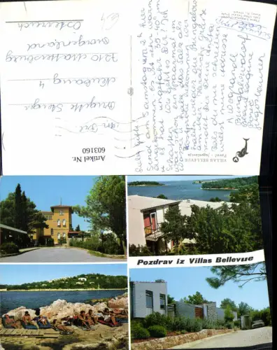 603160,Mehrbild Ak Porec Pozdrav iz Villas Bellevue Croatia