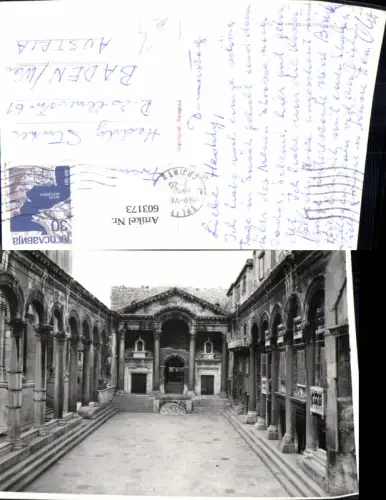 603173,Foto Ak Split Peristil Römischer Tempel Croatia