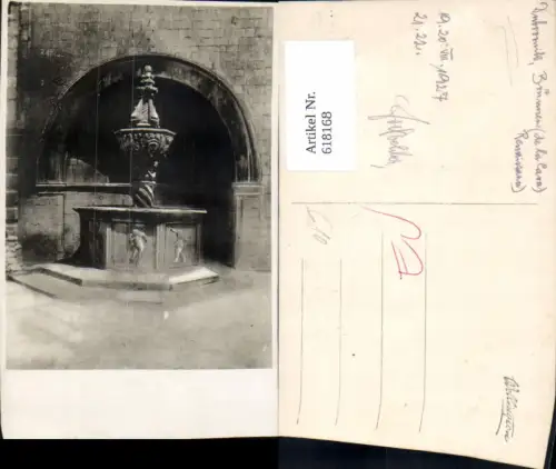 618168,Foto Ak Dubrovnik Brunnen 1927 Croatia