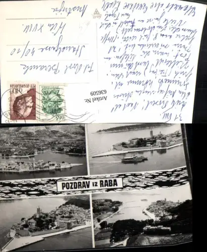 636509,Mehrbild Ak Raba Rab Schiff Dampfer Croatia