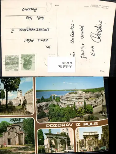 636510,Mehrbild Ak Pule Pula Amphitheater Croatia
