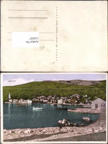 110387,Selce Partie am Ufer 1920 Crikvenica