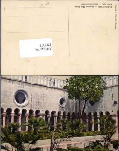 120071,Ragusa Raguse Dubrovnik Franziskanerkloster Franziskaner