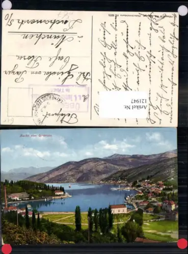 121947,Bucht von Gravosa Totale 1915 Feldpost Purger Co 8375