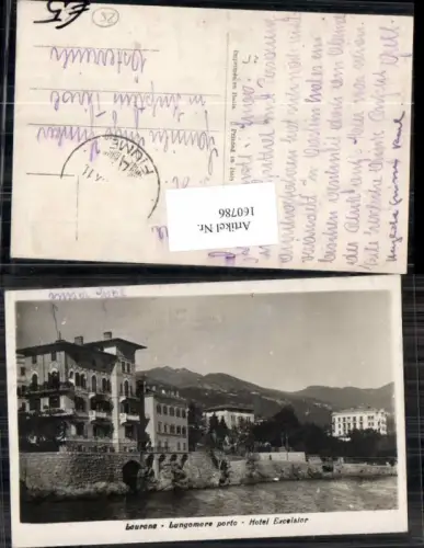 160786,Lovrana Laurana Lungomare Hotel Excelsior Fotokarte