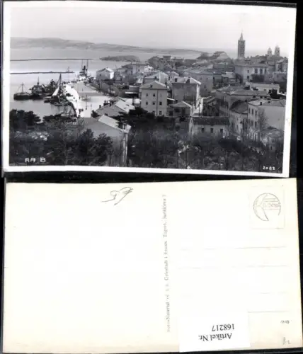 168217,Rab Ortsansicht Meer