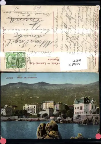 168235,Lovrana Villen am Südstrand Ortsansicht