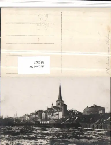 510524,Latvia Riga Blick vom Hafen Teilansicht Kirche