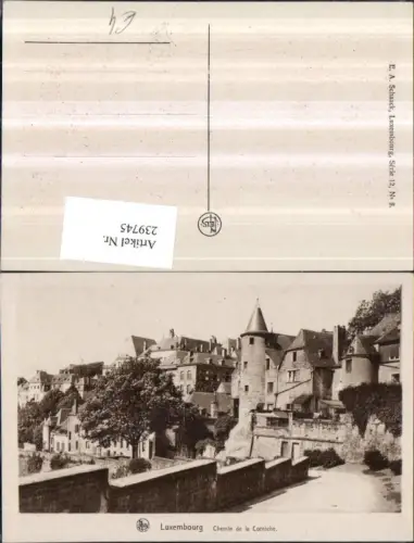 239745,Luxembourg Luxemburg Chemin de la Corniche Teilansicht