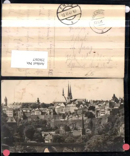 256267,Luxemburg Teilansicht Kirche Viadukt Brücke