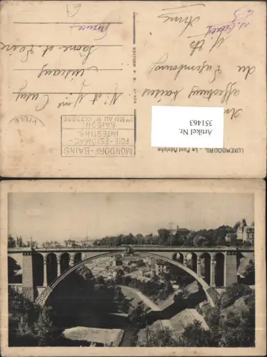 351463,Luxembourg Luxemburg Le Pont Adolphe Brücke