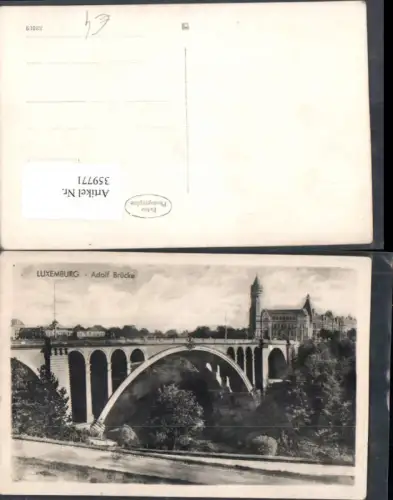 359771,Luxembourg Luxemburg Adolf Brücke