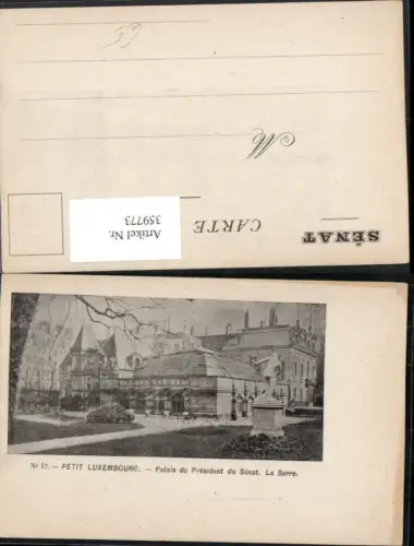 359773,Luxembourg Luxemburg Palais du President du Senat La Serre Gebäude
