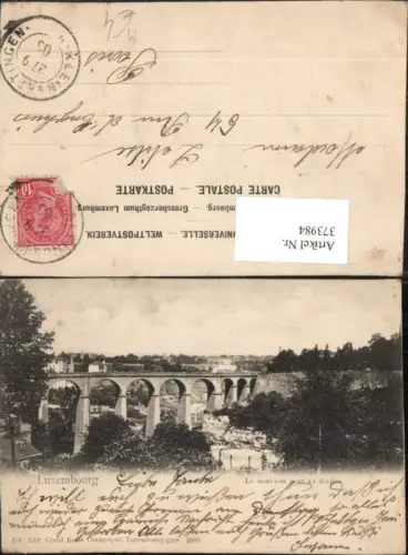 373984,Luxembourg Luxemburg Le nouveau pont au deriere Brücke