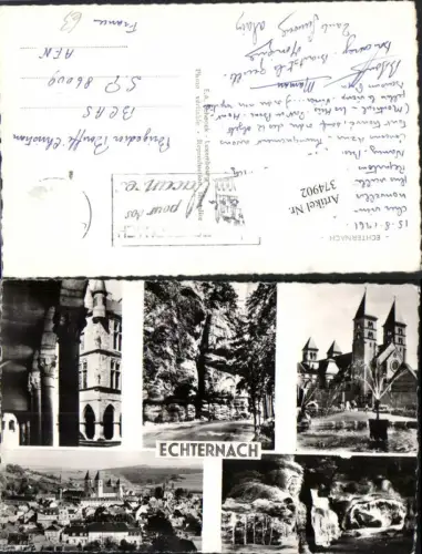 374902,Luxembourg Echternach Totale Kirche Brunnen Höhle Mehrbildkarte
