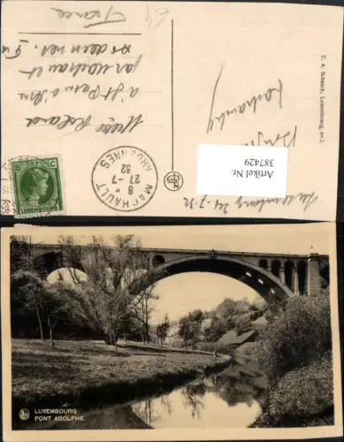 387429,Luxembourg Luxemburg Pont Adolphe Brücke Fluss