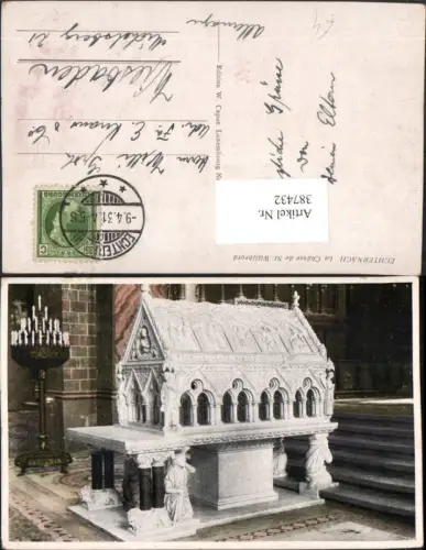 387432,Luxembourg Luxemburg Echternach La Chasse de St. Willibrord Kirche Grabmal
