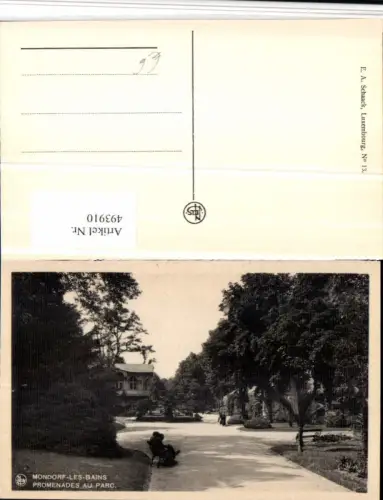 493910,Luxembourg Mondorf-les-Bains Promenade au Parc Park