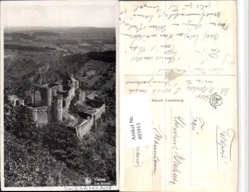 493915,Luxembourg Vianden Les Ruines Burg Ruine