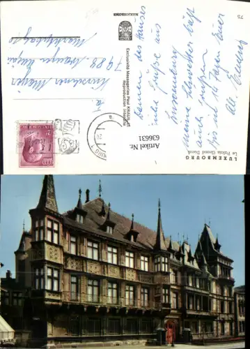 636631,Luxemburg Le Palais Grand Ducal Luxembourg