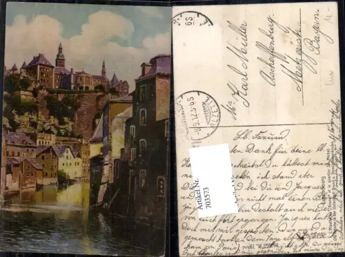 703573 Luxemburg Luxembourg Alzette Unterstadt Dominikanerkirche