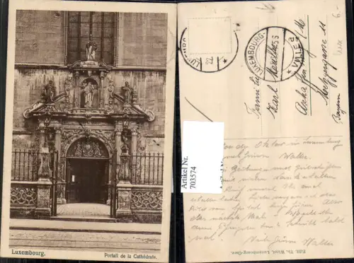 703574 Luxemburg Luxembourg Portal Cathedrale