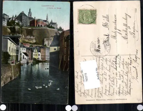 703575 Luxemburg Luxembourg Alzette Unterstadt Grund