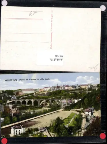 93708,Partie de Clausen et ville haute Luxemburg