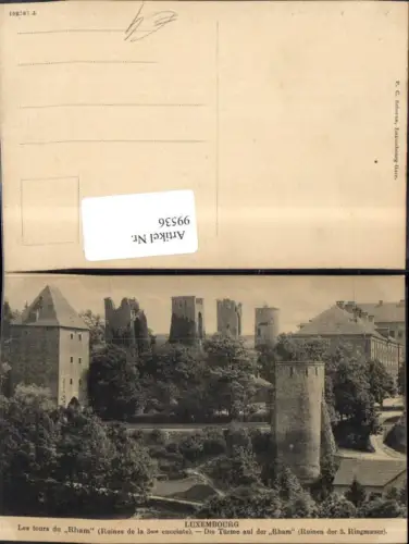 99536,Luxembourg Luxemburg Türme Rham