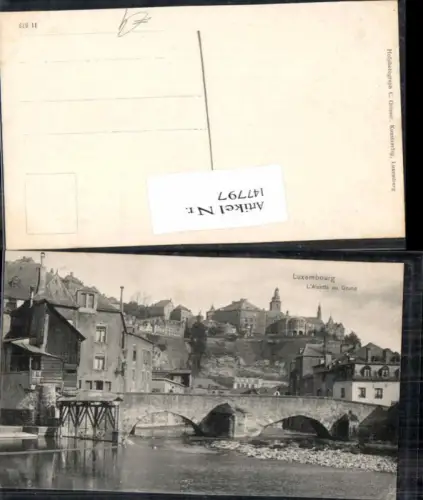 147797,Luxemburg Luxembourg Alzette au Grund