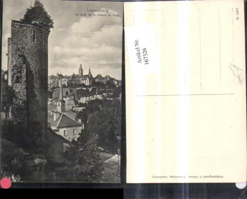 167326,Luxembourg Vue prise sur le plateau du Rham Luxemburg
