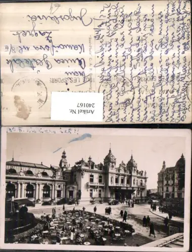 240167,Monte-Carlo Le Casino et Terrasse du Cafe de Paris
