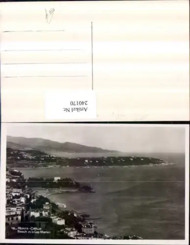 240170,Monte-Carlo Beach et le Cap Martin