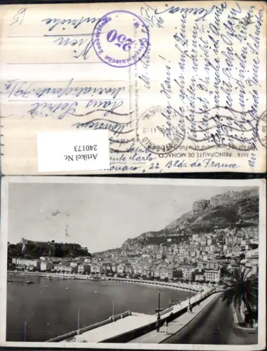 240173,Principaute de Monaco Vue surle Condamine et la Palais du Prince Totale