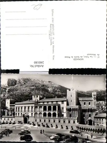 240180,Monaco Le Palais de S.A.S. Le Prince de Monaco Palast