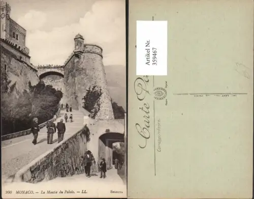 359467,Monaco La Montee du Palais Steigung zum Palast