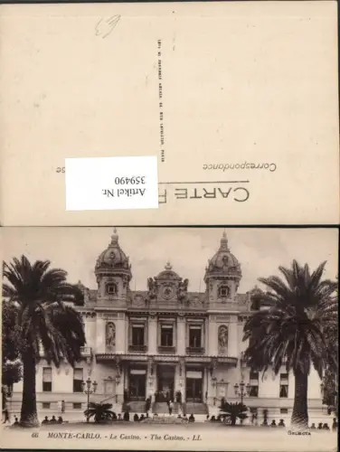 359490,Monaco Monte-Carlo Le Casino Palmen
