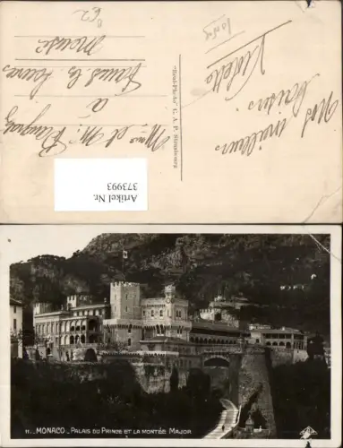 373993,Monaco Palais du Prince et la Montee Major