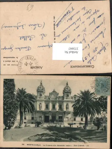 373997,Monaco Monte-Carlo Le Casino Gebäude