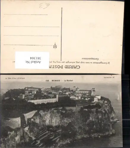 381304,Monaco Monte-Carlo Le Rocher Fürstenpalast