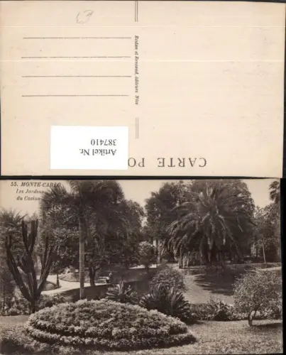 387410,Monaco Monte-Carlo Les Jardins du Casino Garten