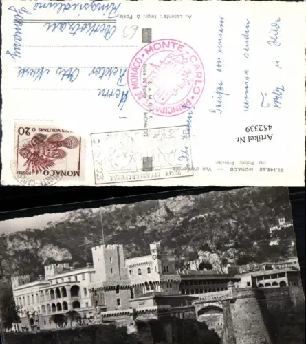 452339,Monaco Vue ensemble du Palais Princier Palast Gebäude