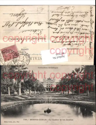 467310,Monaco Monte-Carlo Casino et les Jardins