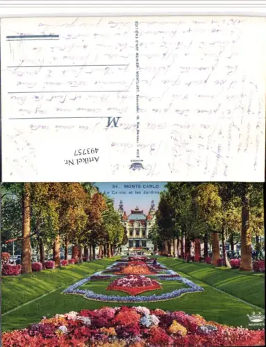 493757,Monaco Monte-Carlo Le Casino et les Jardins